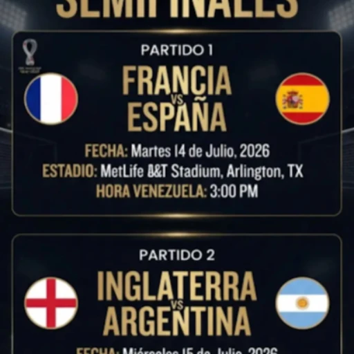 Argentina, Francia, España e Inglaterra emula un escenario estadístico